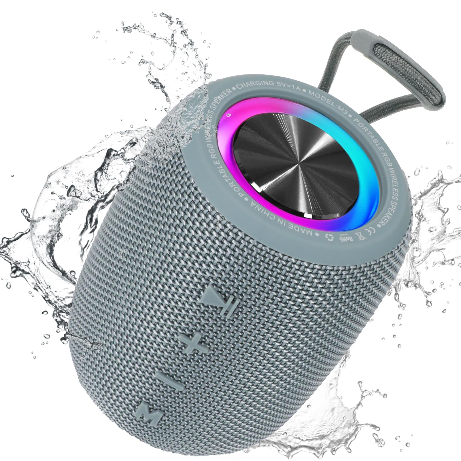 Amazon.com: Portable Bluetooth Speaker, BT5.3 Wireless Speaker 20W